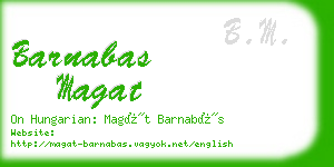 barnabas magat business card